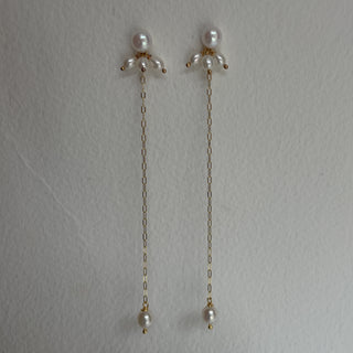 Arabella wedding earrings pearl drop bridal earrings