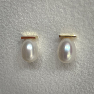 Audrey bridal pearl earring wedding earring 